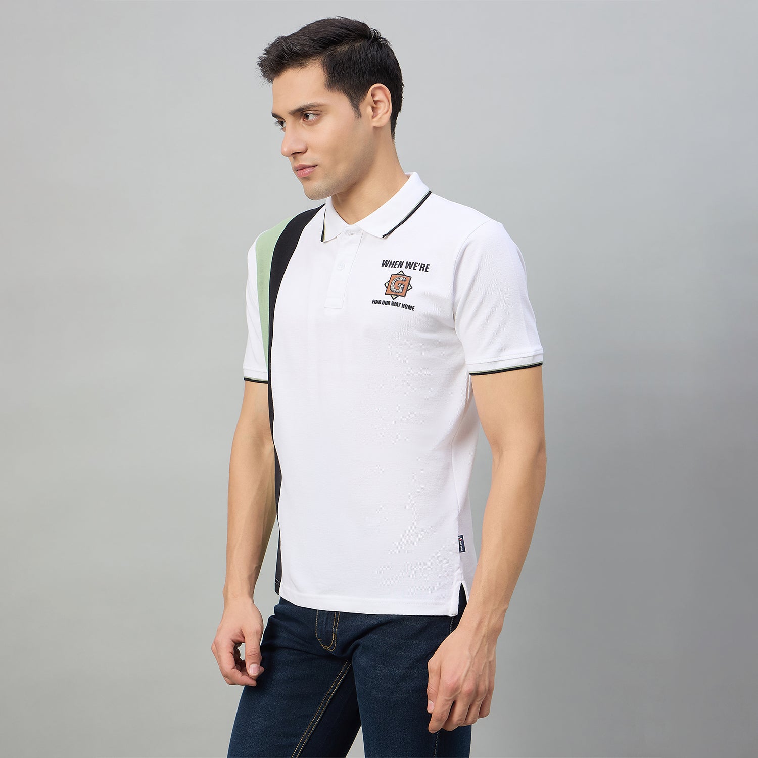 Duke Men Half Sleeve Cotton Regualr Fit Casual T-shirt (LF7910)