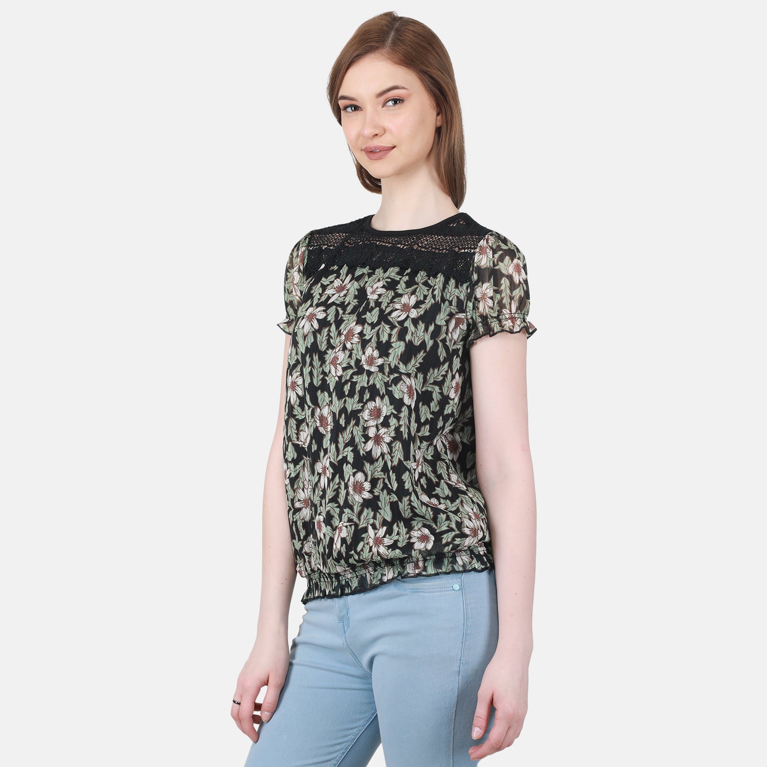 Duke Stardust Women Round Neck Printed Top (SDX3269)