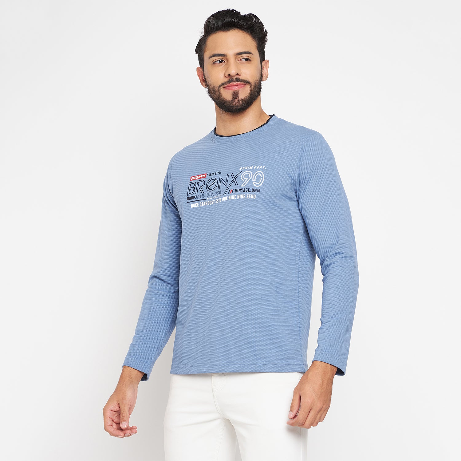 Duke Stardust Men Round Neck Full Sleeve Cotton T-shirt (LF3961)