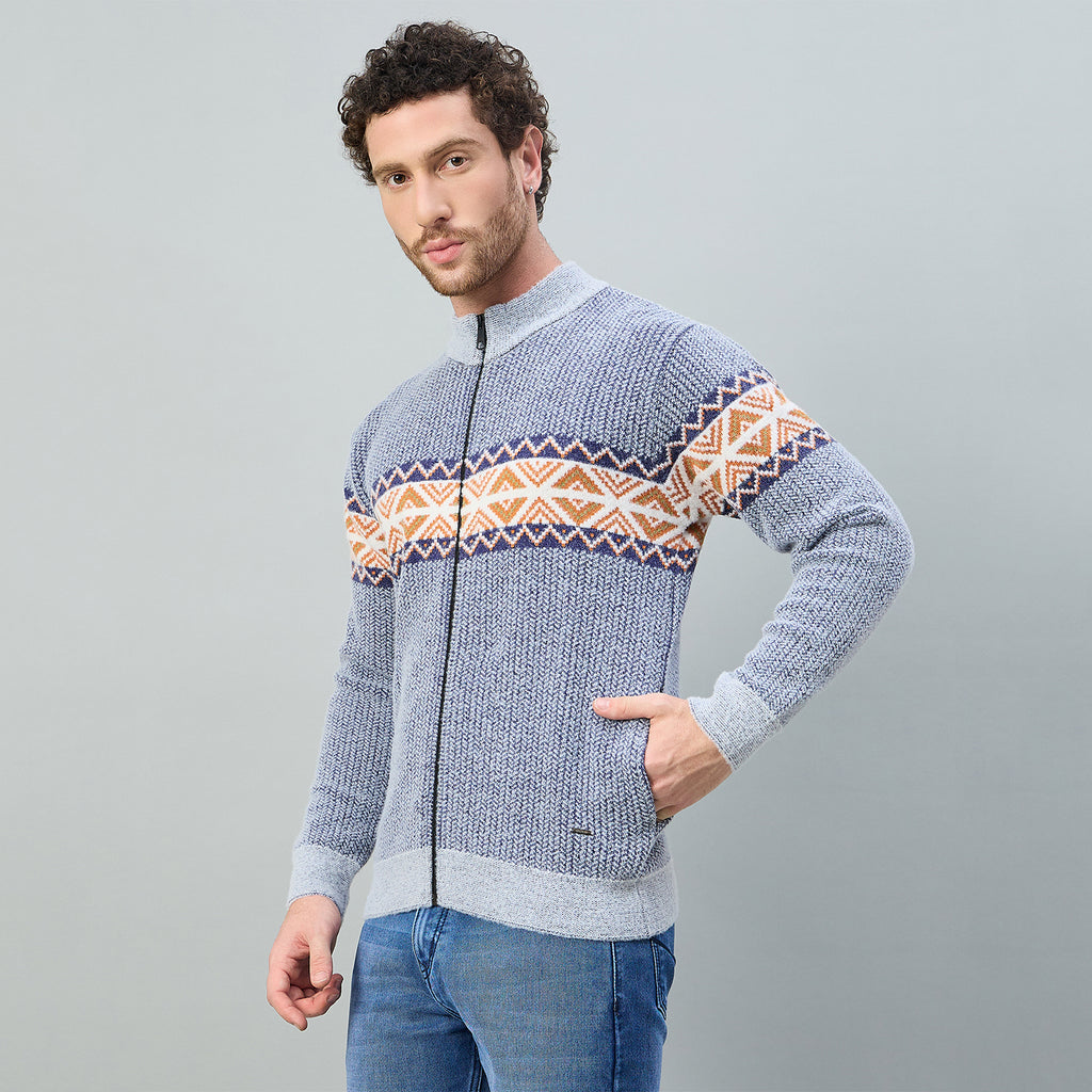 Duke Men Full Zip Regular Cardigan (SDS2214B)