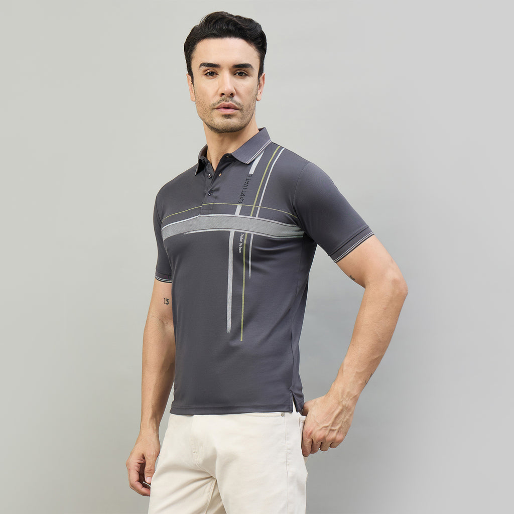 Duke Urban Men Half Sleeve Cotton Smart Fit Casual T-shirt (LF7932)