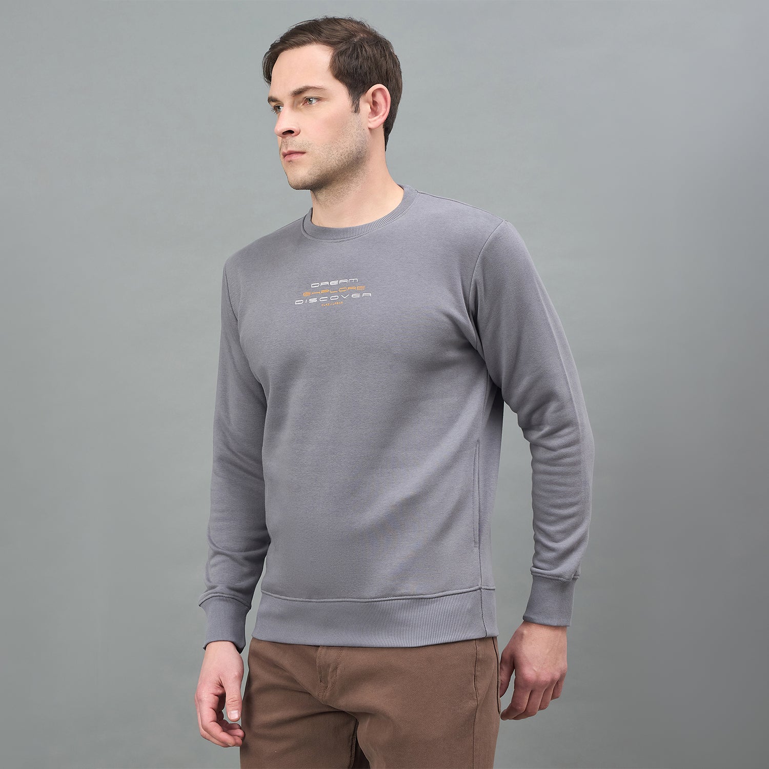 Duke Urban Men Solid Sweatshirt (LF6451)