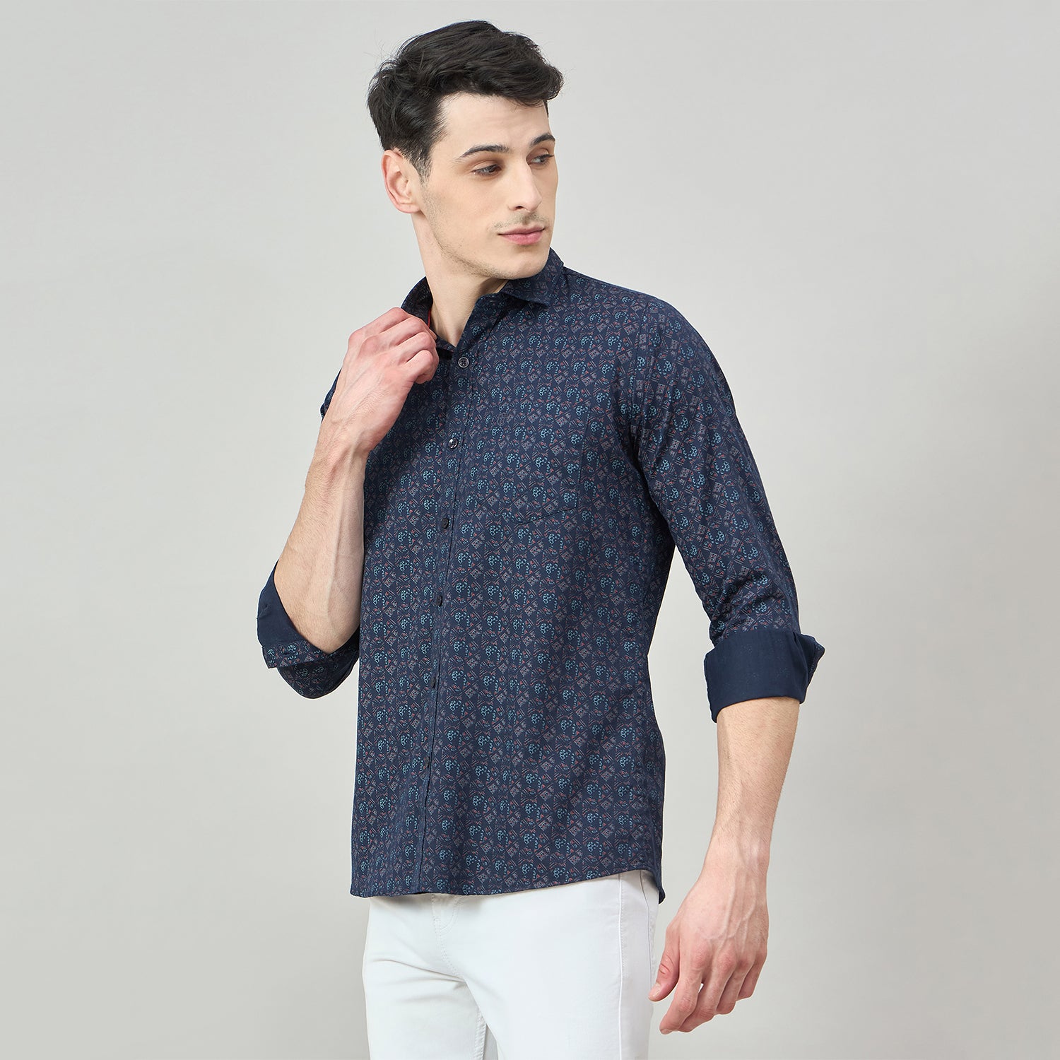 Duke Urban Men Full Sleeve Cotton Shirt (SDO8PRAY)