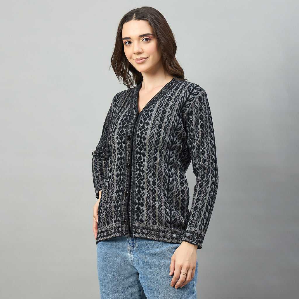 Duke Urban Women Full Sleeve V Neck Regular Sweater (SDS1439)
