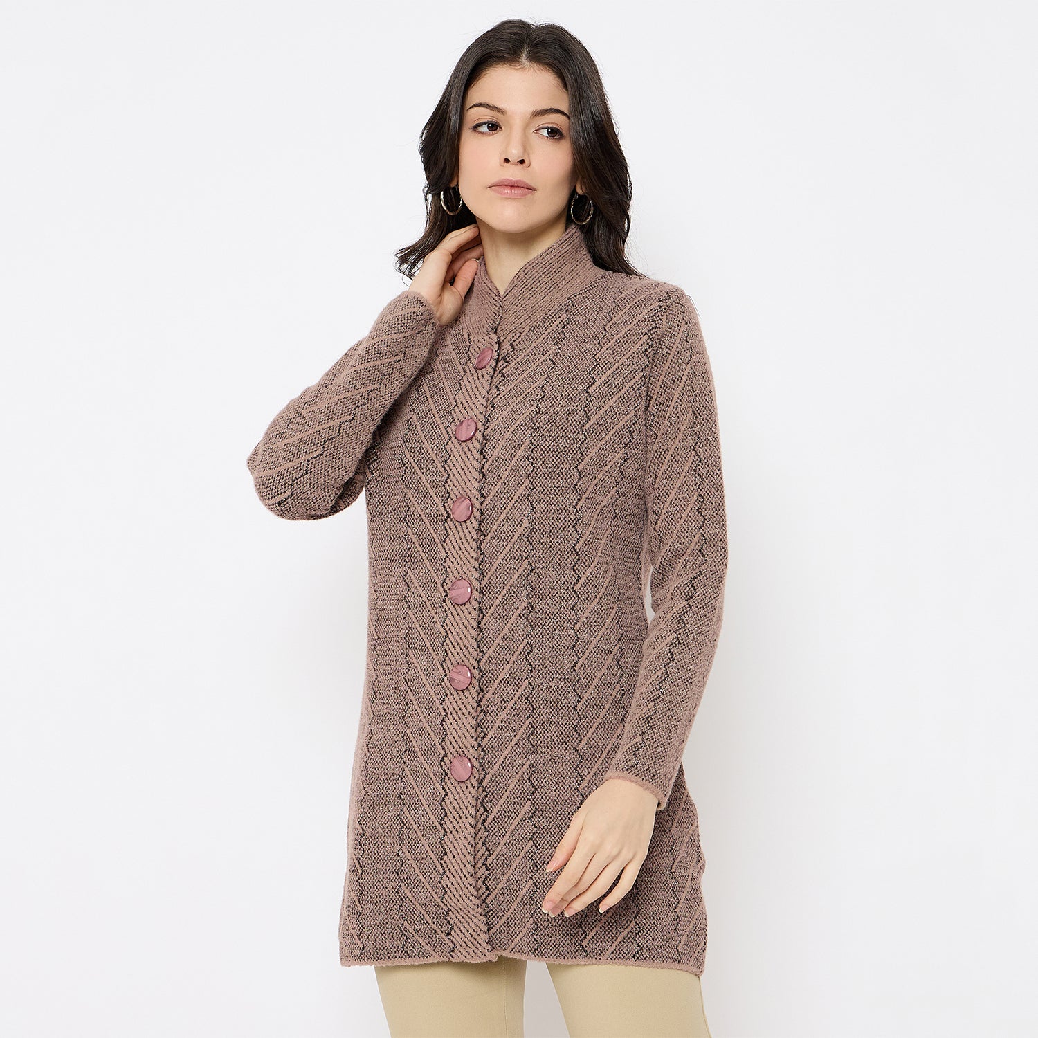 Duke Urban Women Full Sleeve Long Sweater (SDS1360)