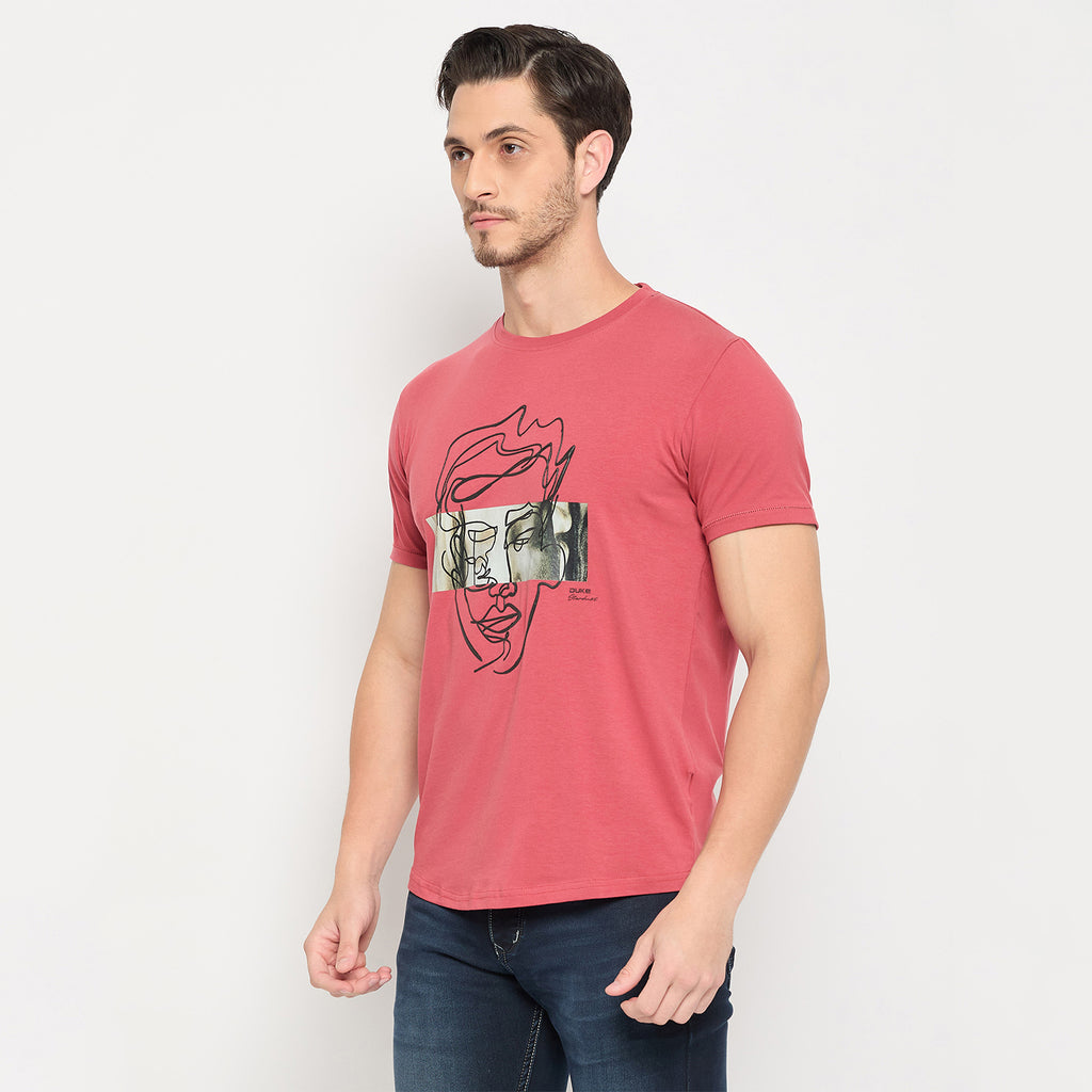 Duke Strardust Men Half Sleeve Cotton T-shirt (LF7048)