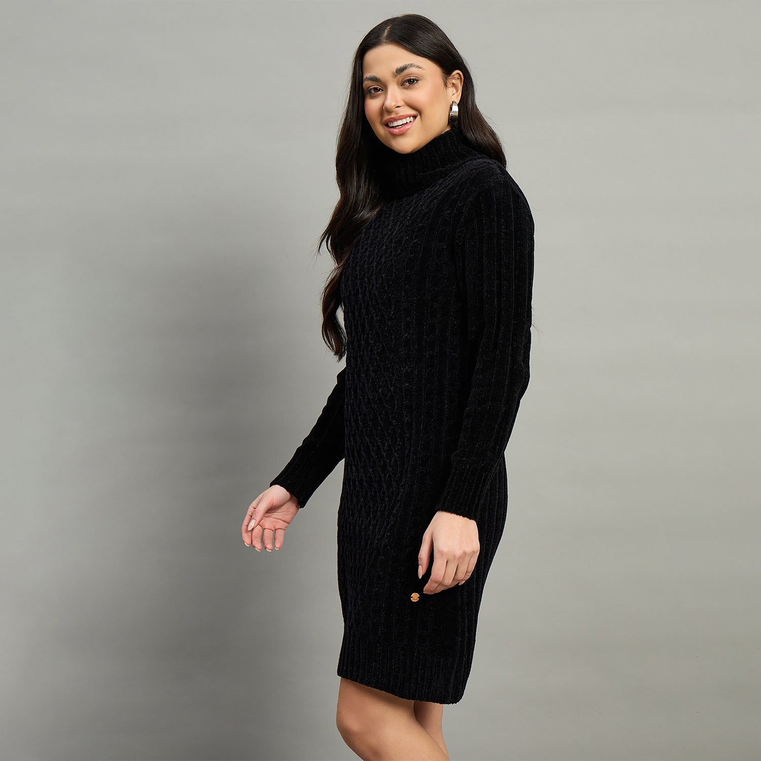 Duke Urban Women High Neck Full Sleeve Sweater (SDS1255C)