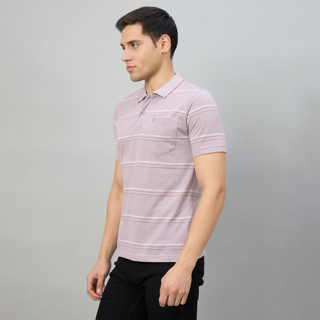Duke Men Half Sleeve Cotton Regular Fit Casual T-shirt (LF7985)