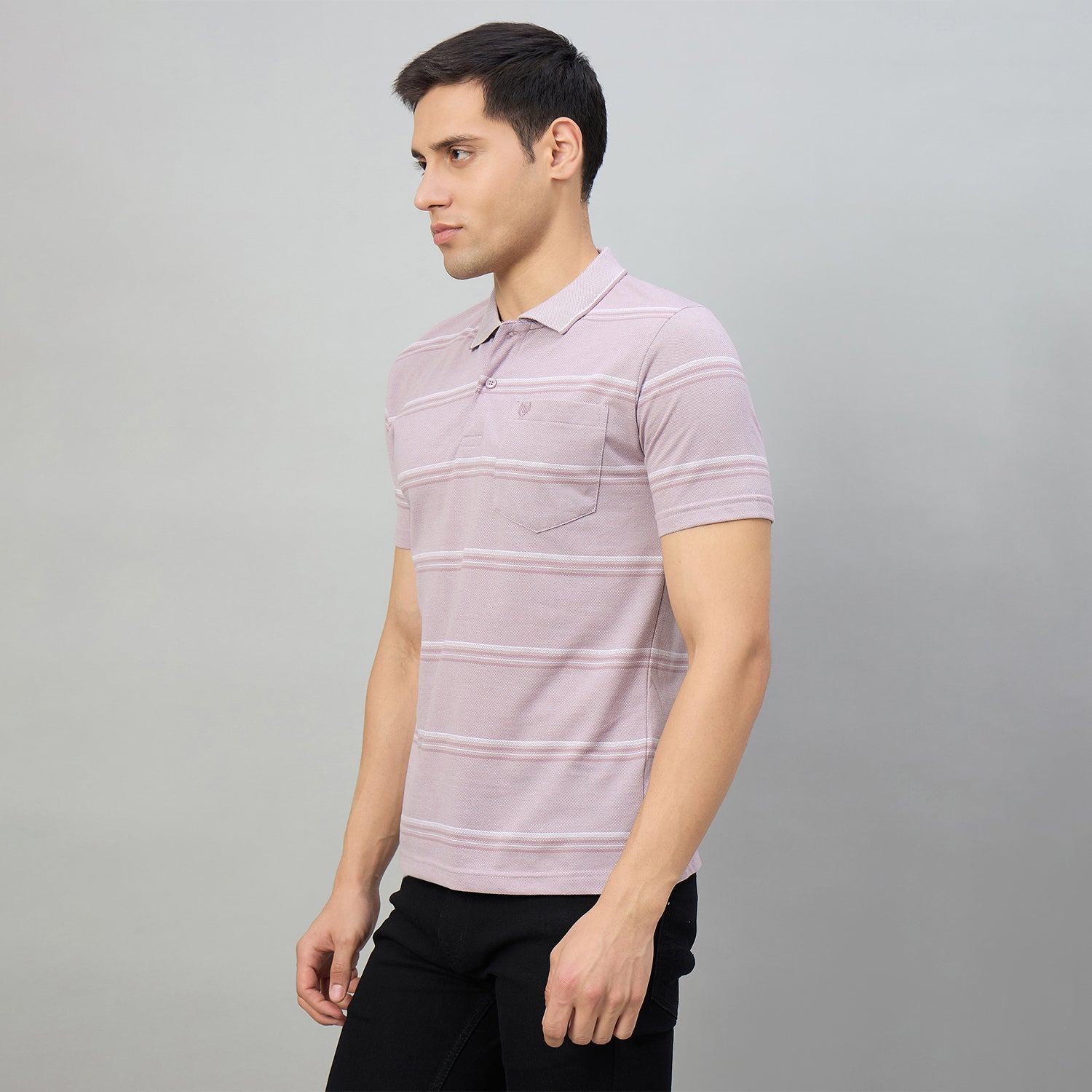 Duke Men Half Sleeve Cotton Regular Fit Casual T-shirt (LF7985)
