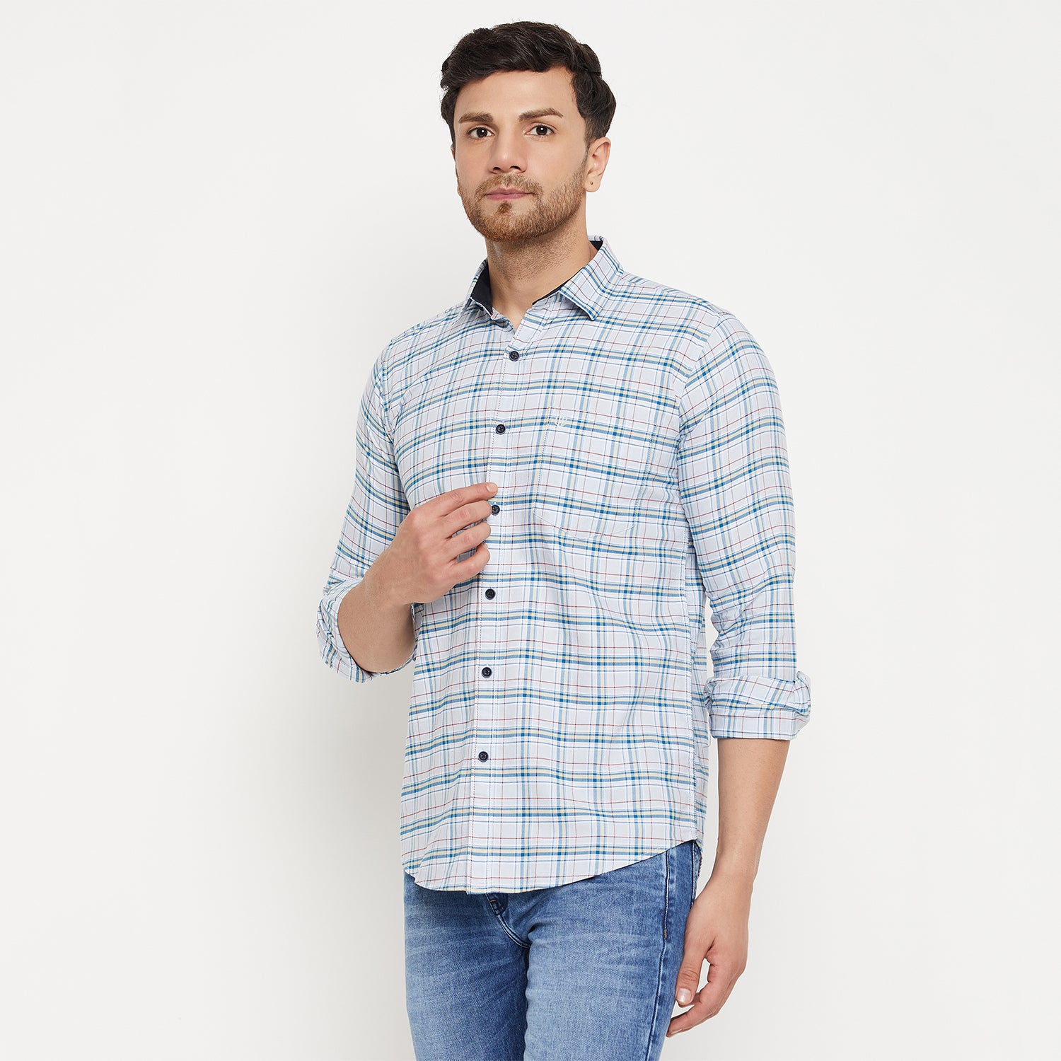 Duke Urban Men Full Sleeve Cotton Shirt (SDO5CKOR)
