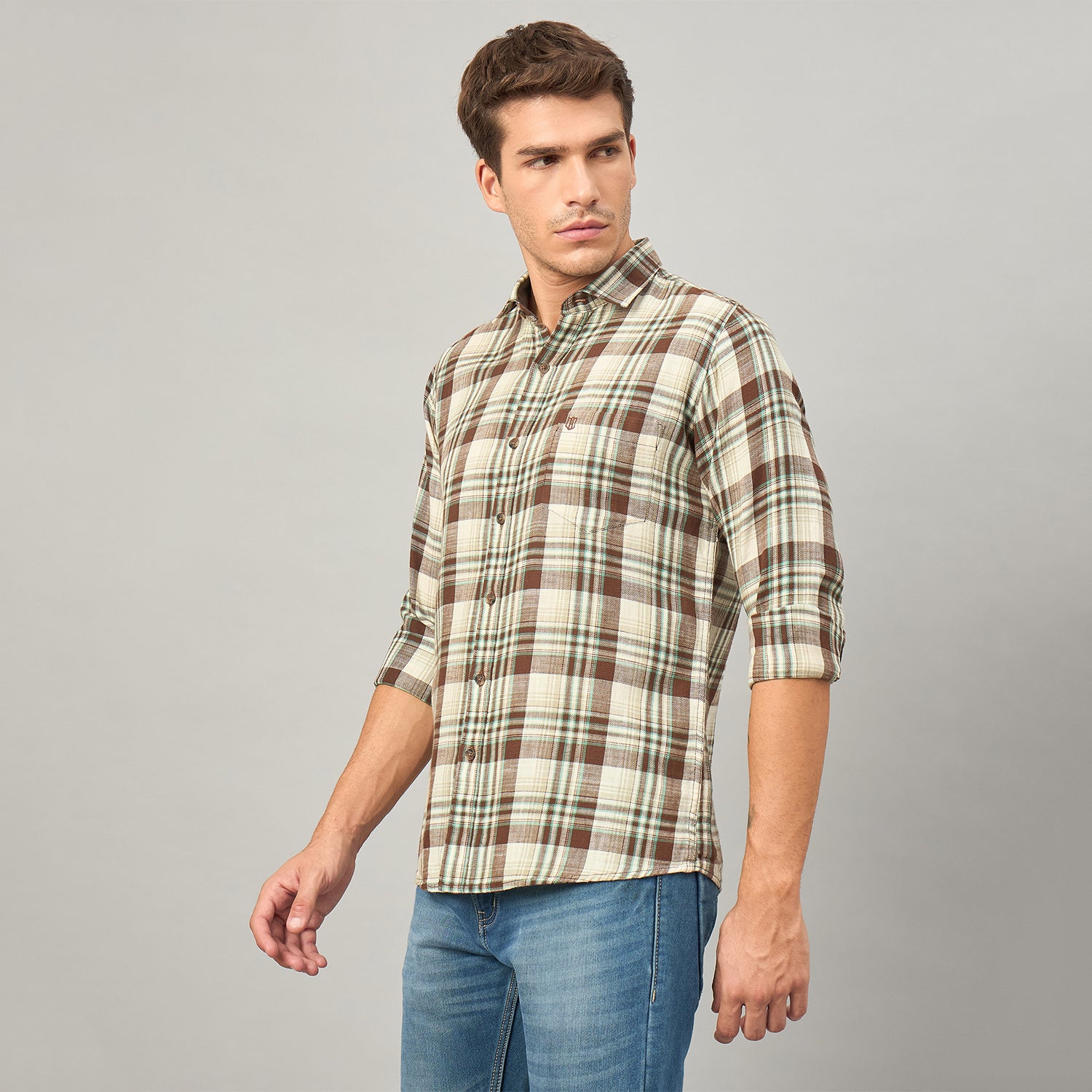 Duke Urban Men Full Sleeve Cotton Shirt (SDO8CKAV)