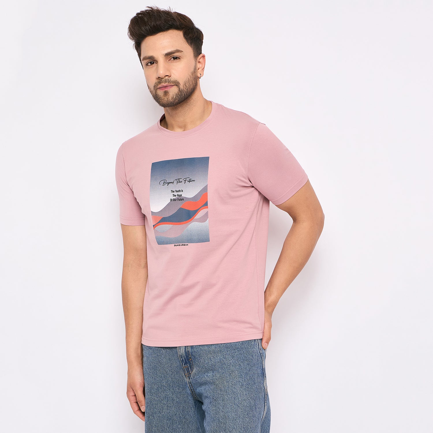 Duke Urban Men Half Sleeve Cotton T-shirt (LF7289)