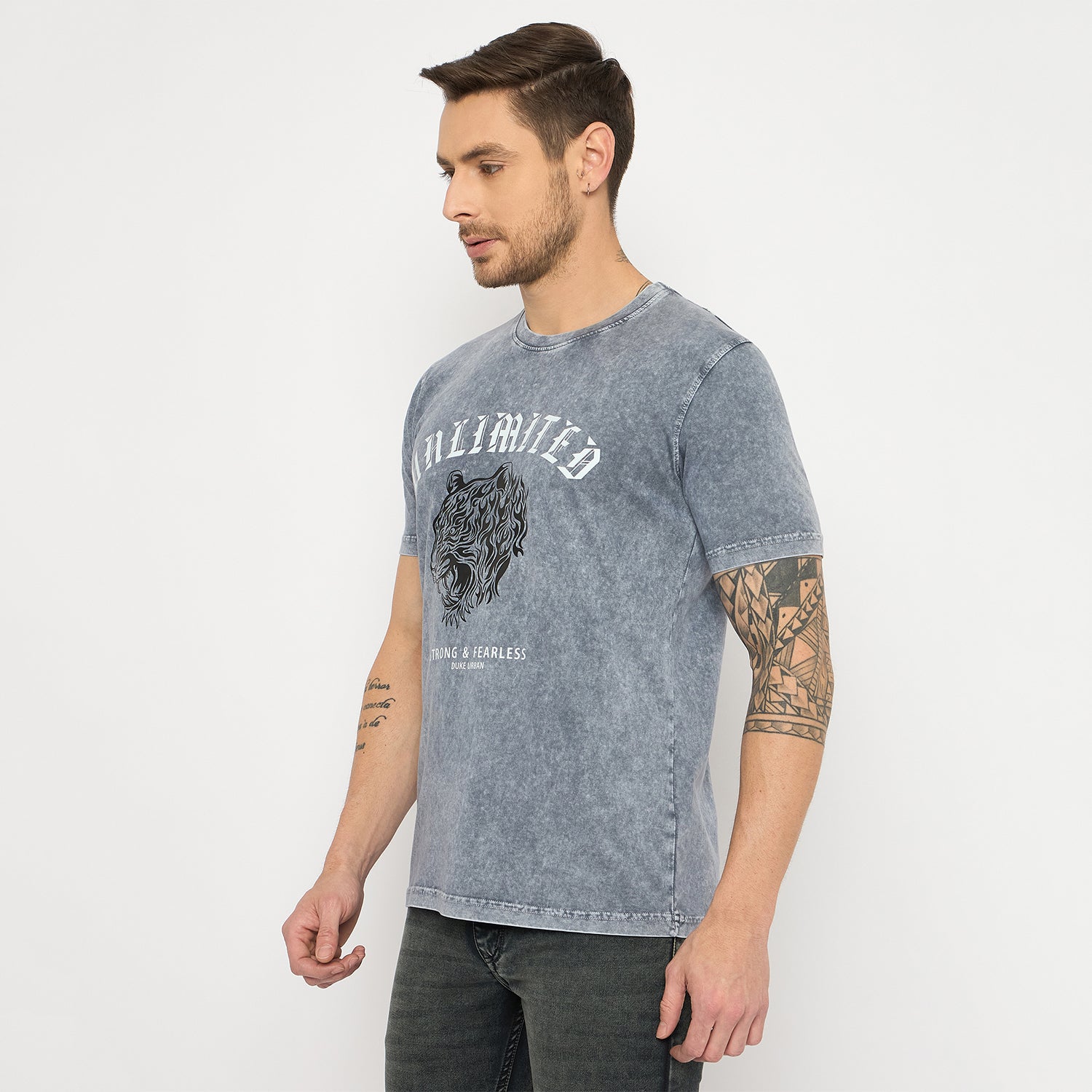 Duke Urban Men Half Sleeve Cotton Tshirt (LF7427)