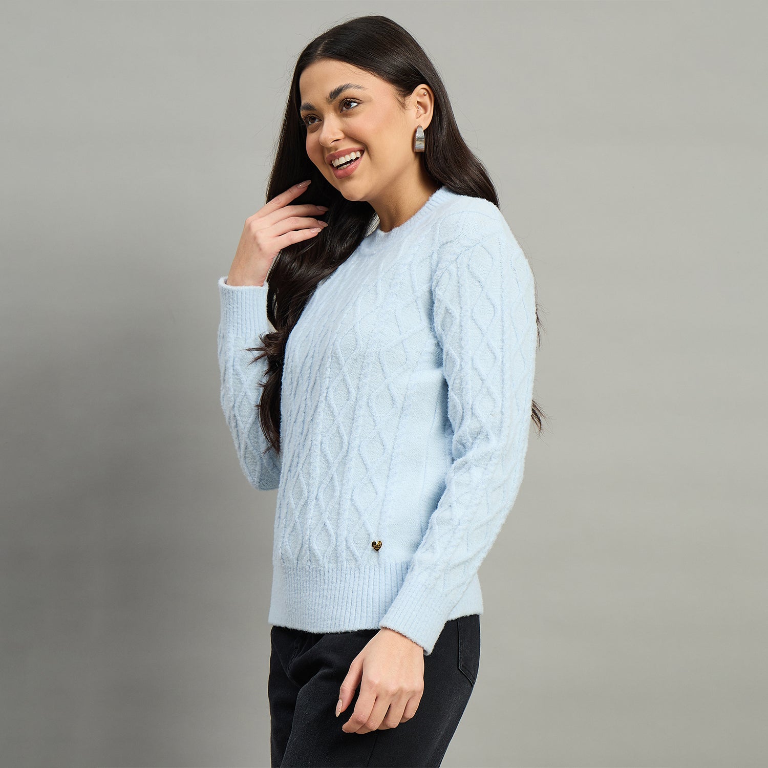 Duke Urban Women Round Neck Full Sleeve Sweater (SDS1396)