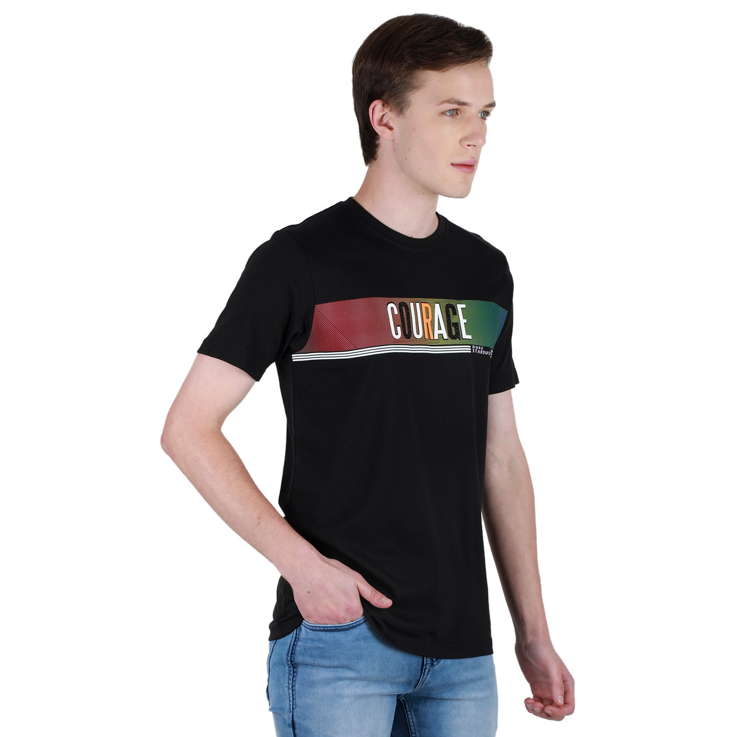 Duke Urban Men Half Sleeve Cotton Tshirt (LF7055)