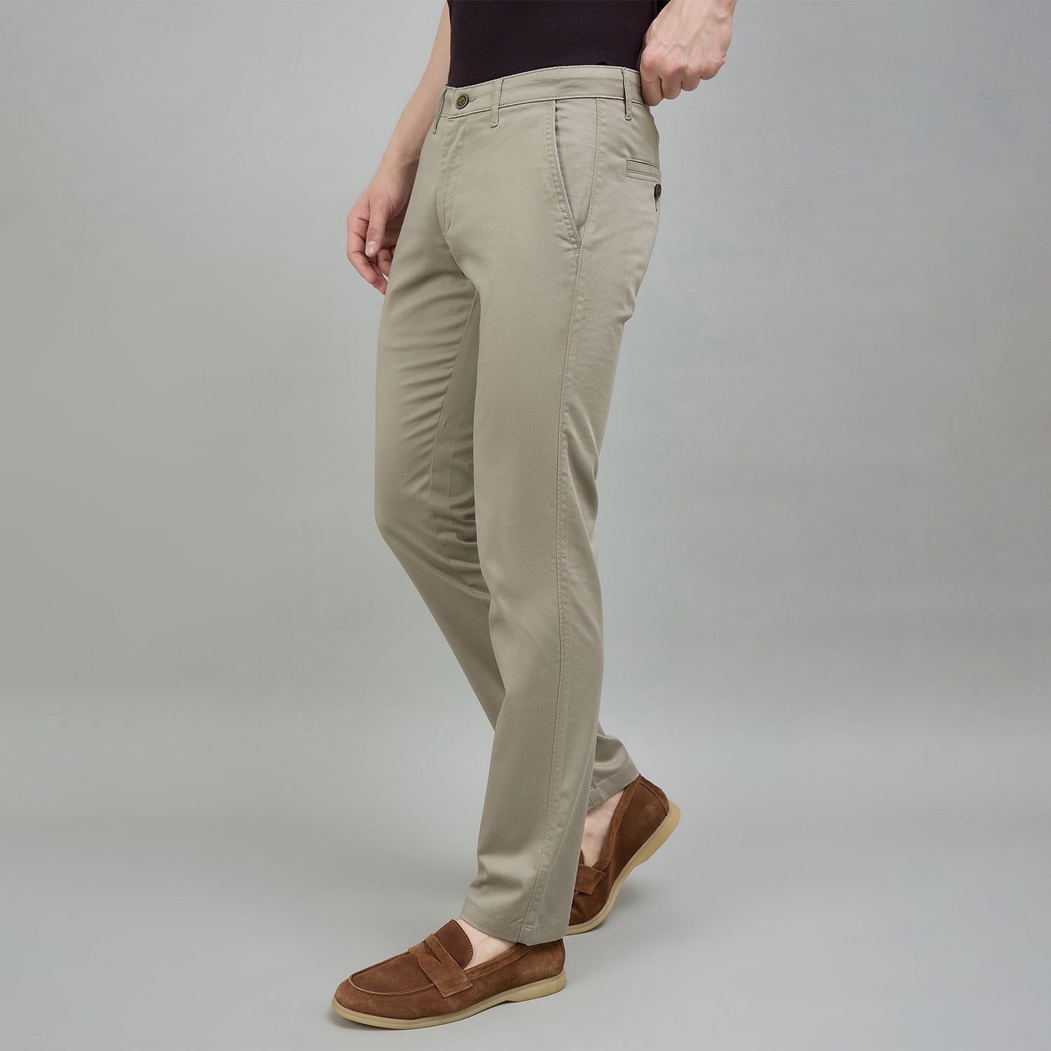 Duke Urban Men Flatfront Narrowfit Non-denim Casual Trouser (SDT4667)