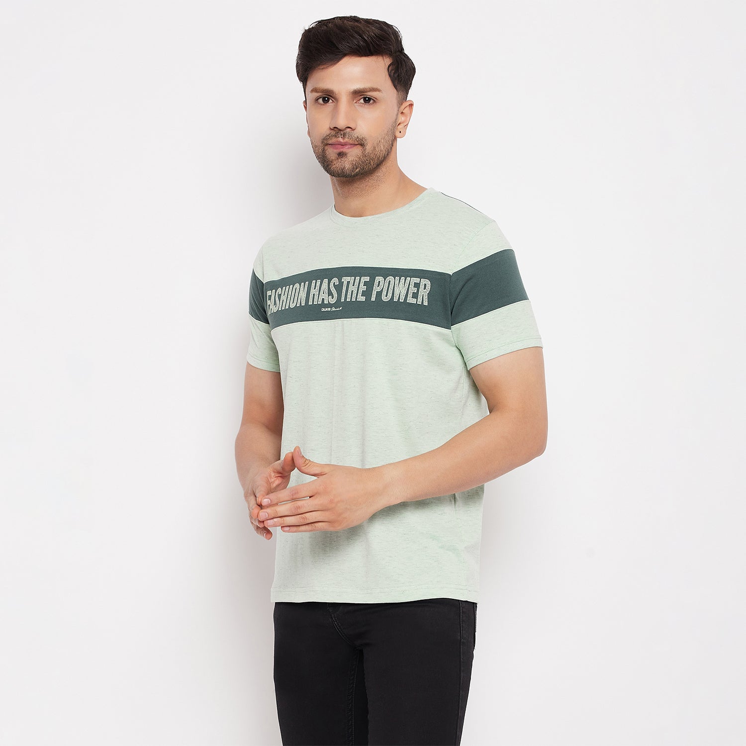 Duke Stardust Men Round Neck Half Sleeve Cotton T-shirt (LF5829)