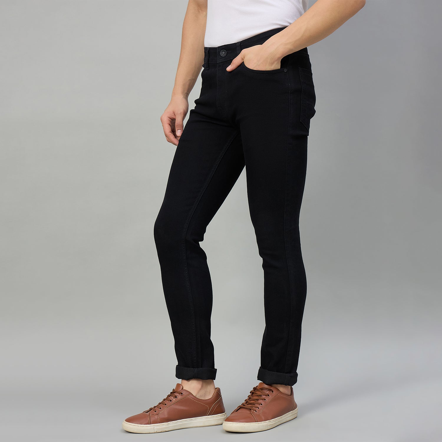 Duke Men Narrow Fit Stretchable Jeans (SD5900NR)
