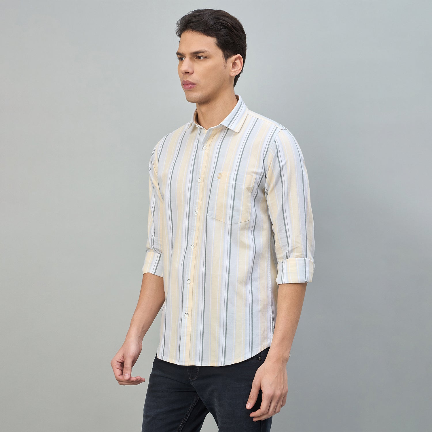 Duke Urban Men Checkered Pure Cotton Slim Fit Casual Full Sleeve Shirt (SDO9STF)