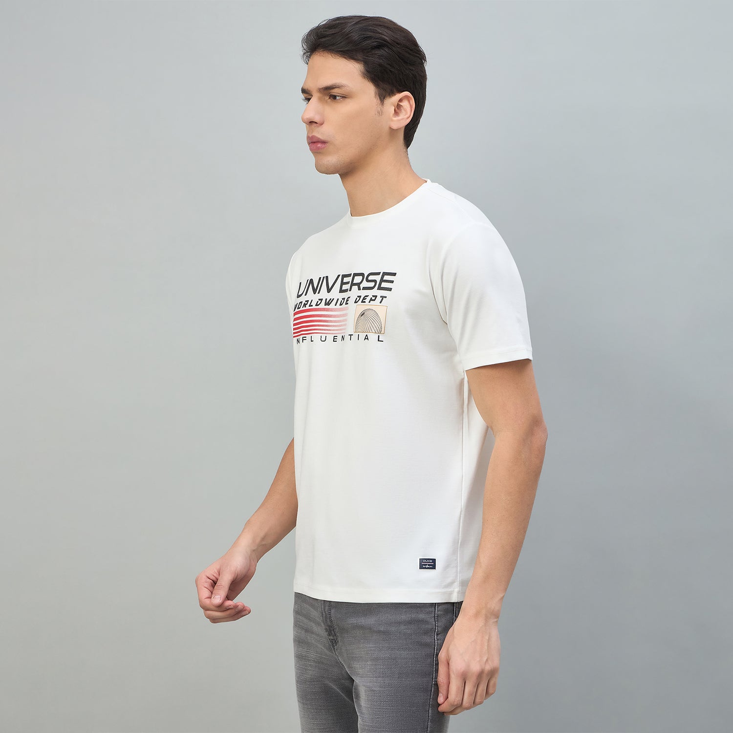 Duke Urban Men Graphic Print Half Sleeve Round Neck Casual Tshirt (LF7537)