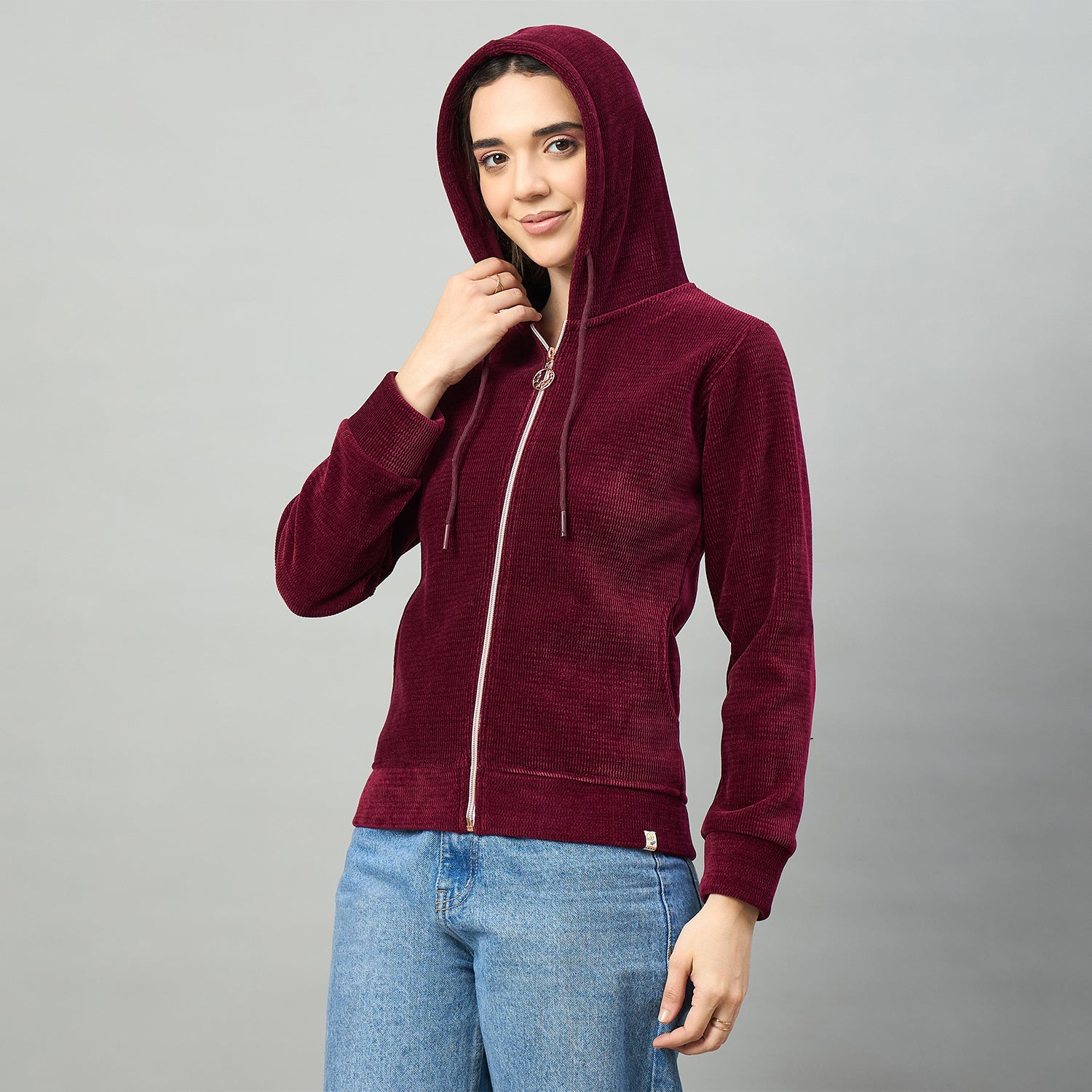 Duke Urban Women Full Sleeve Hooded Sweatshirt (LFX1006)