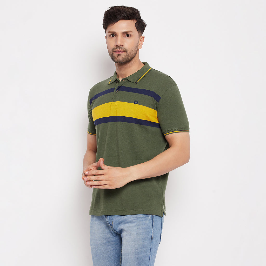 Duke Stardust Men Polo Neck Half Sleeve Cotton T-shirt (LF5719)