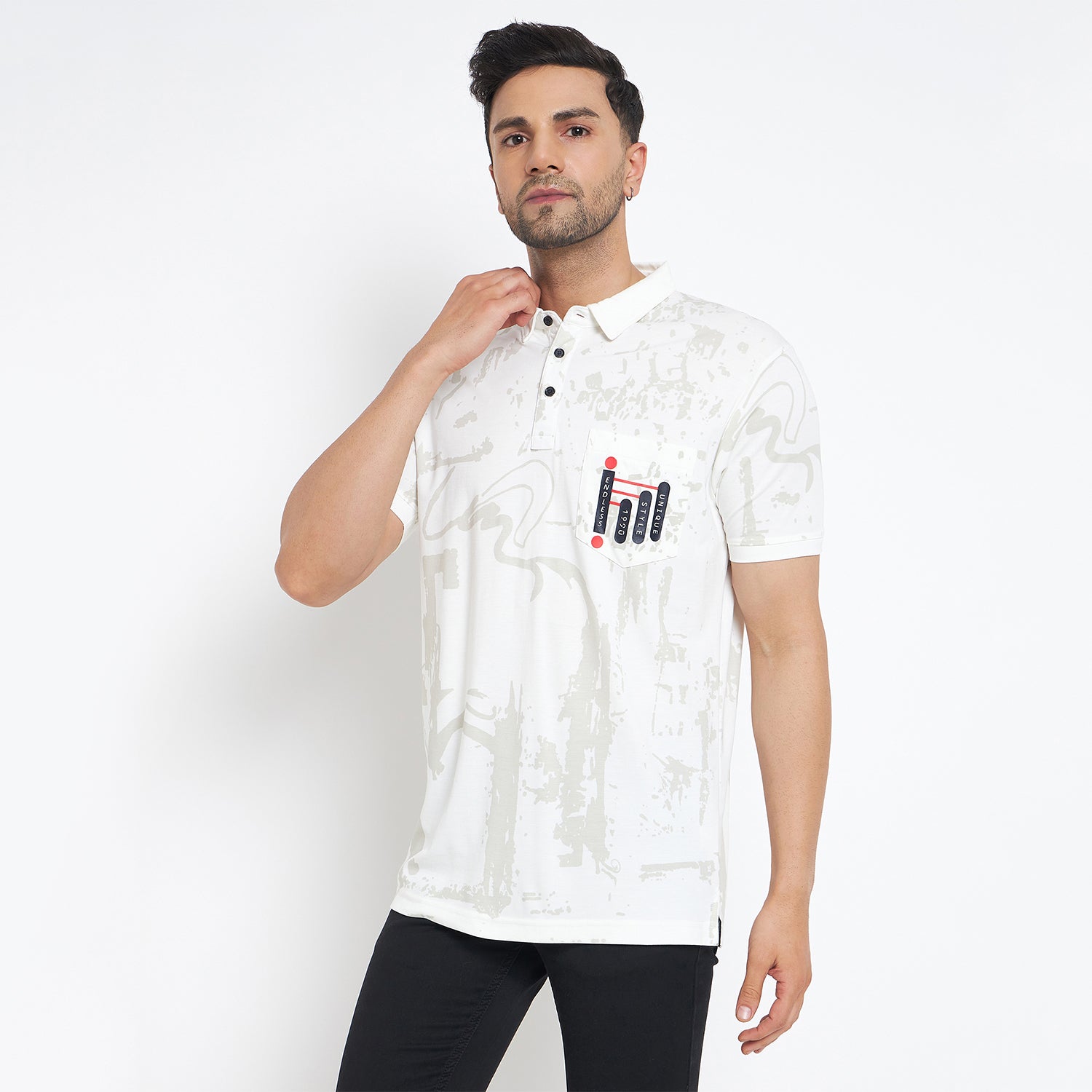 Duke Urban Men Half Sleeve Cotton T-Shirt (LF7118)