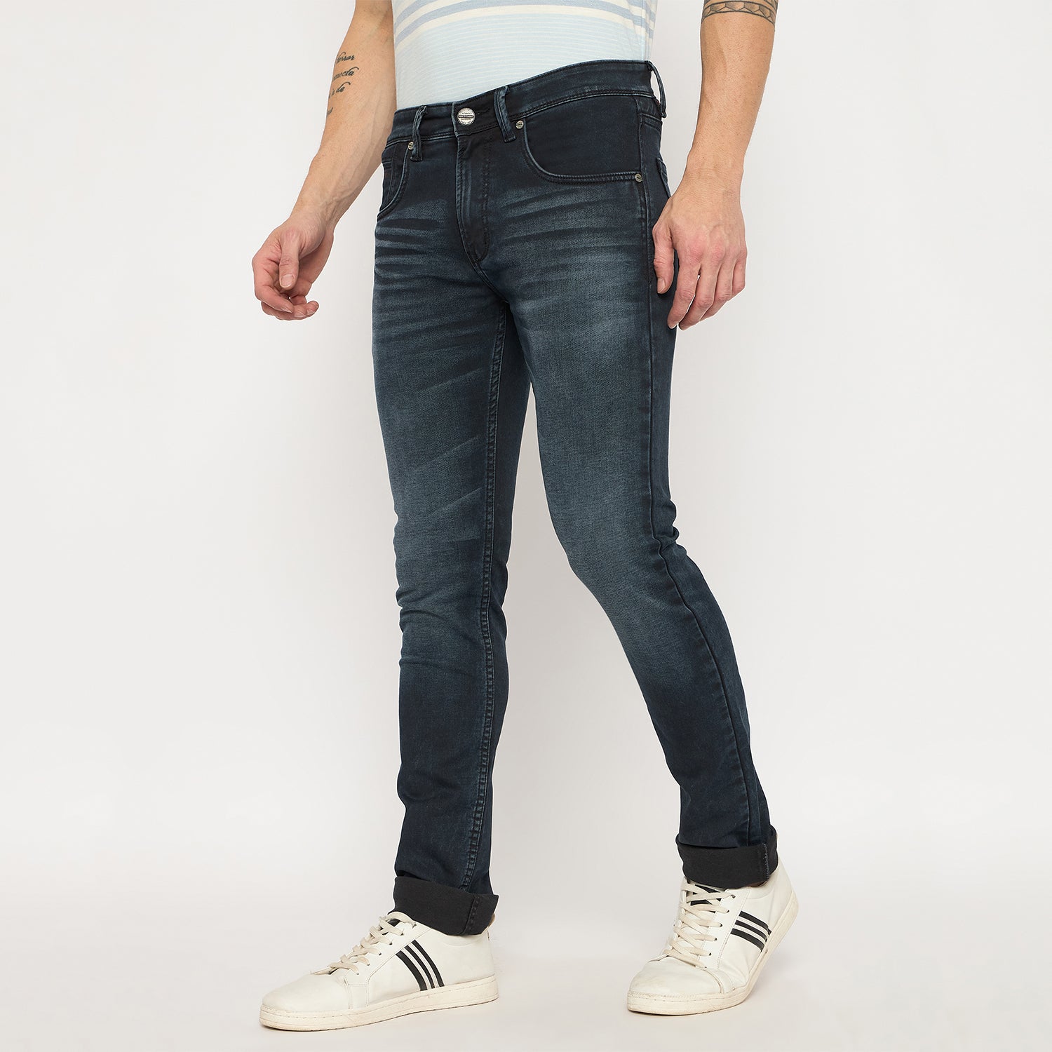Duke Urban Men Narrow Bottom Stretchable Jeans (SDD5733N)