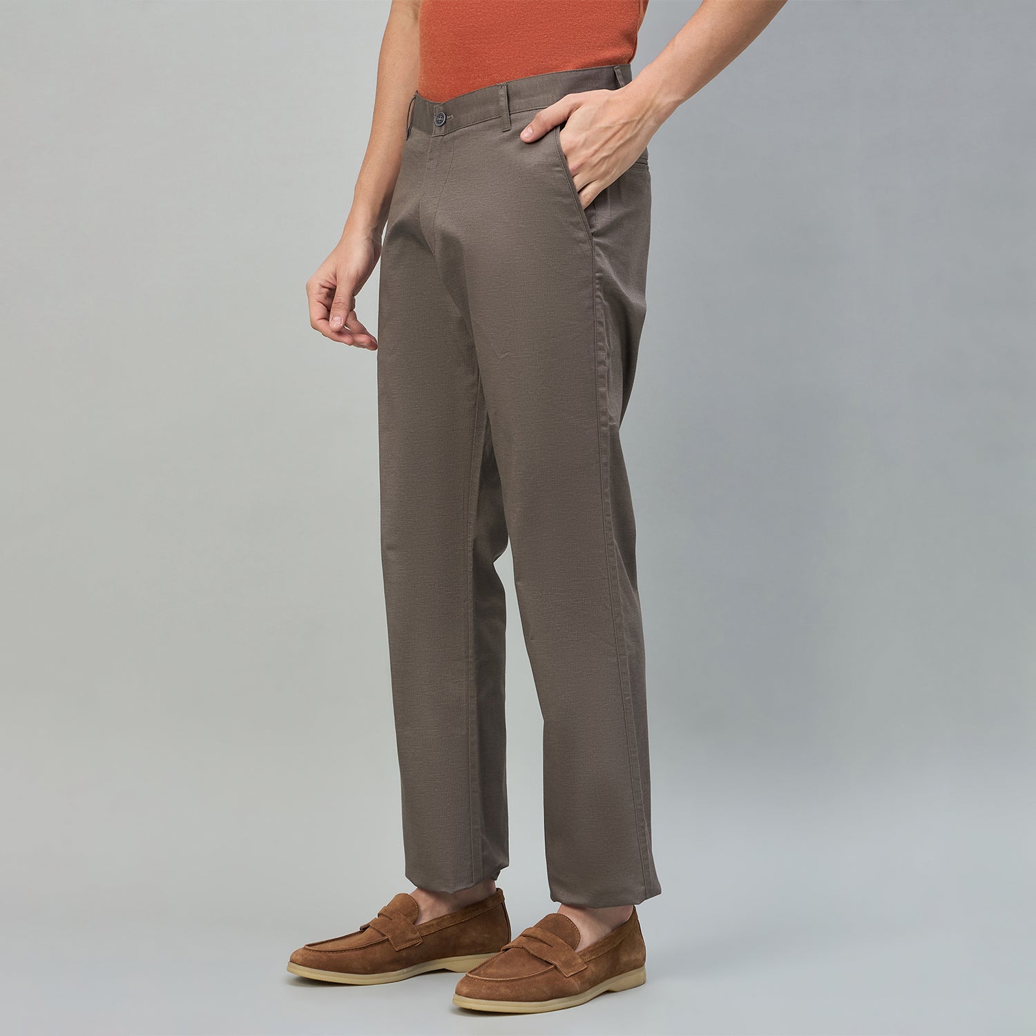 Duke Urban Men Flatfront Narrowfit Non-denim Casual Trouser (SDT4647)
