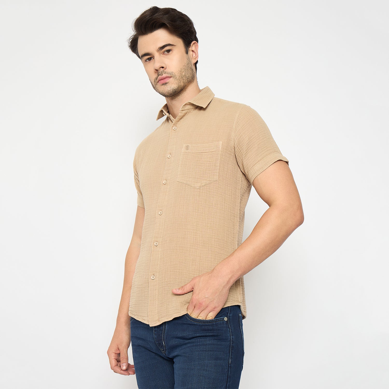 Duke Urban Men Half Sleeve Cotton Shirt (SDO2PLA)