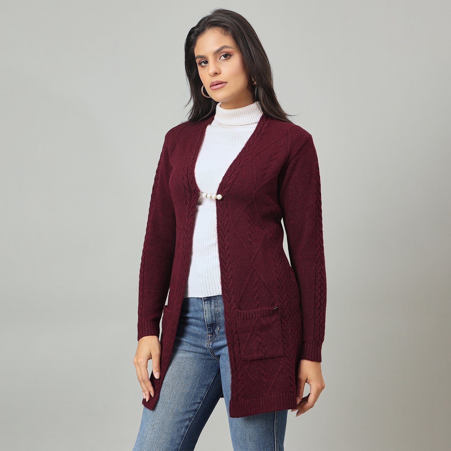Duke Urban Women Full Sleeve Regular Shrug (SDS1403)