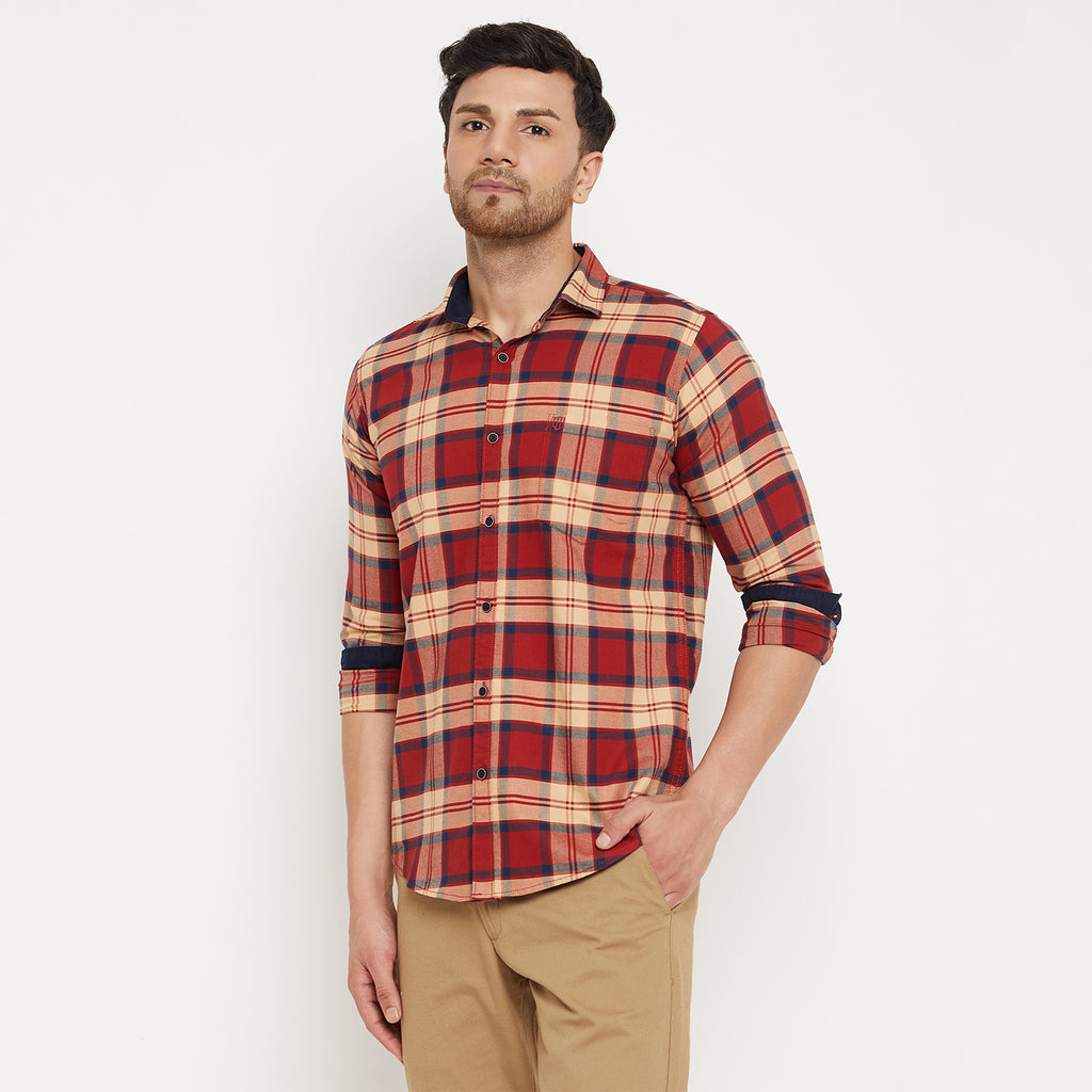 Duke Urban Men Full Sleeve Cotton Shirt (SDO5CKOM)