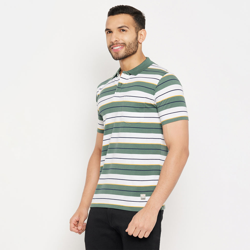 Duke Stardust Men Half Sleeve Polo Neck Cotton T-shirt (4293)