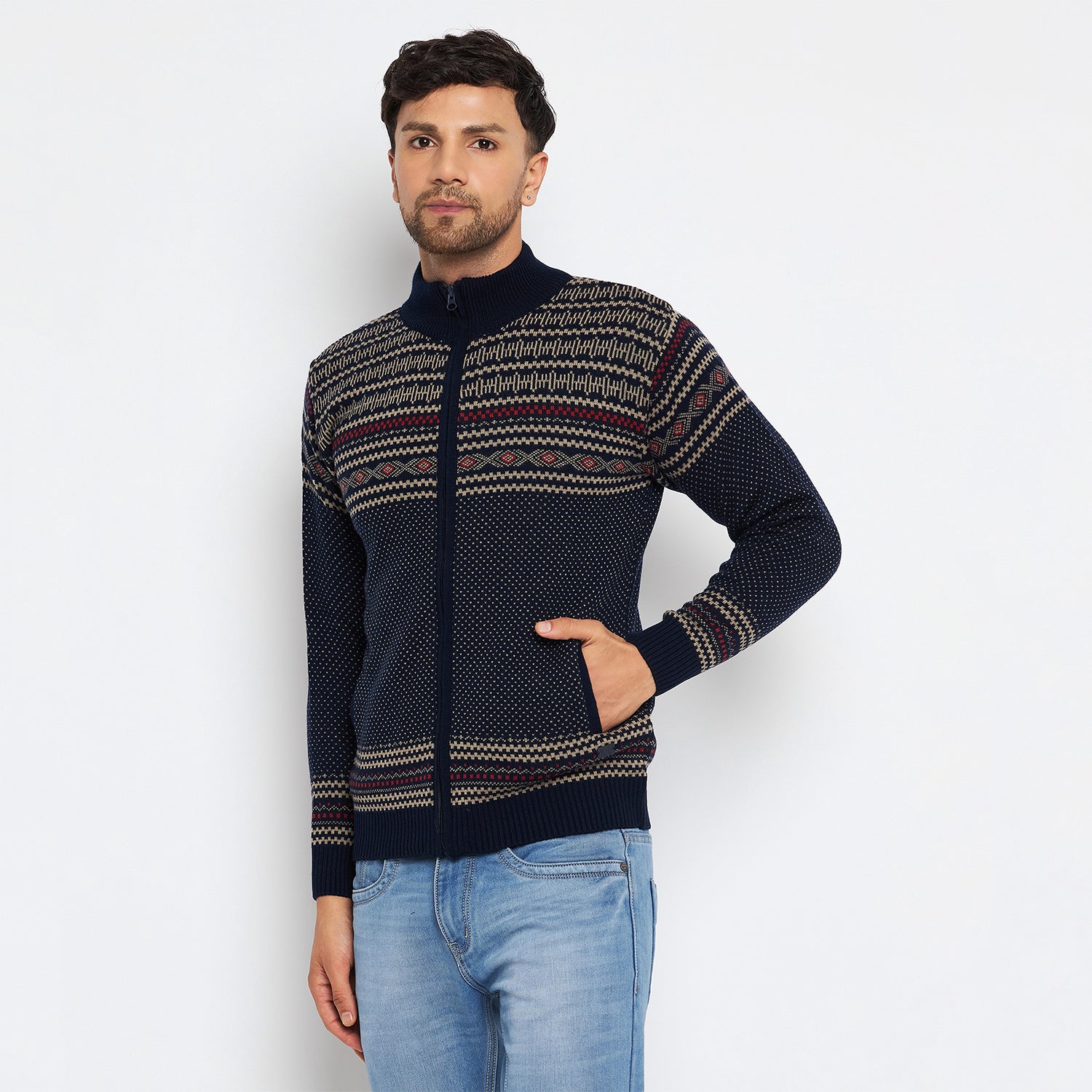 Duke Urban Men Full Sleeve High Neck Pullover (SDS2082)