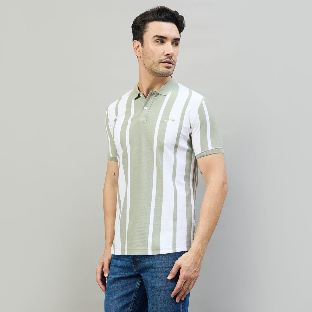 Duke Urban Men Half Sleeve Cotton Regular Fit Casual T-shirt (LF7869)