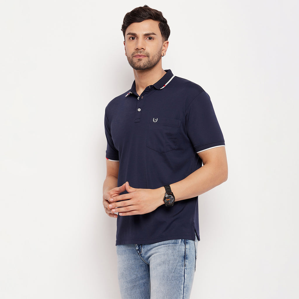 Duke Stardust Men Half Sleeve Polo Neck Cotton T-shirt (1700)