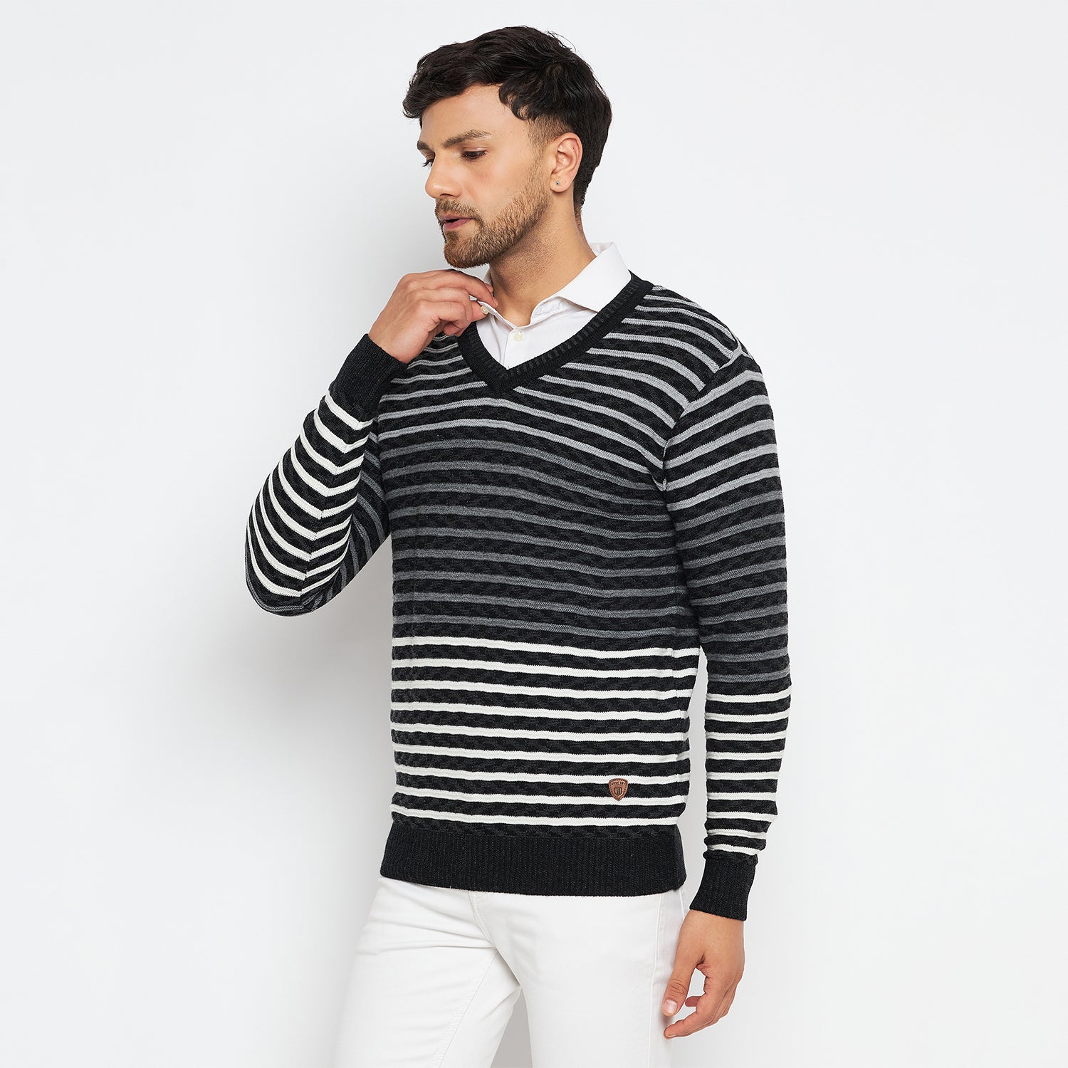 Duke Urban Men Full Sleeve V Neck Sweater (SDS2058)