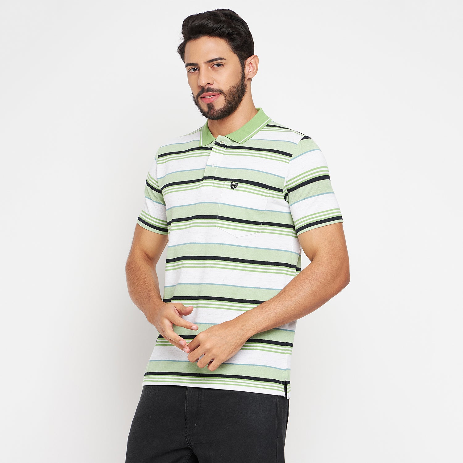 Duke Stardust Men Polo Neck Half Sleeve Cotton T-shirt (LF7047)