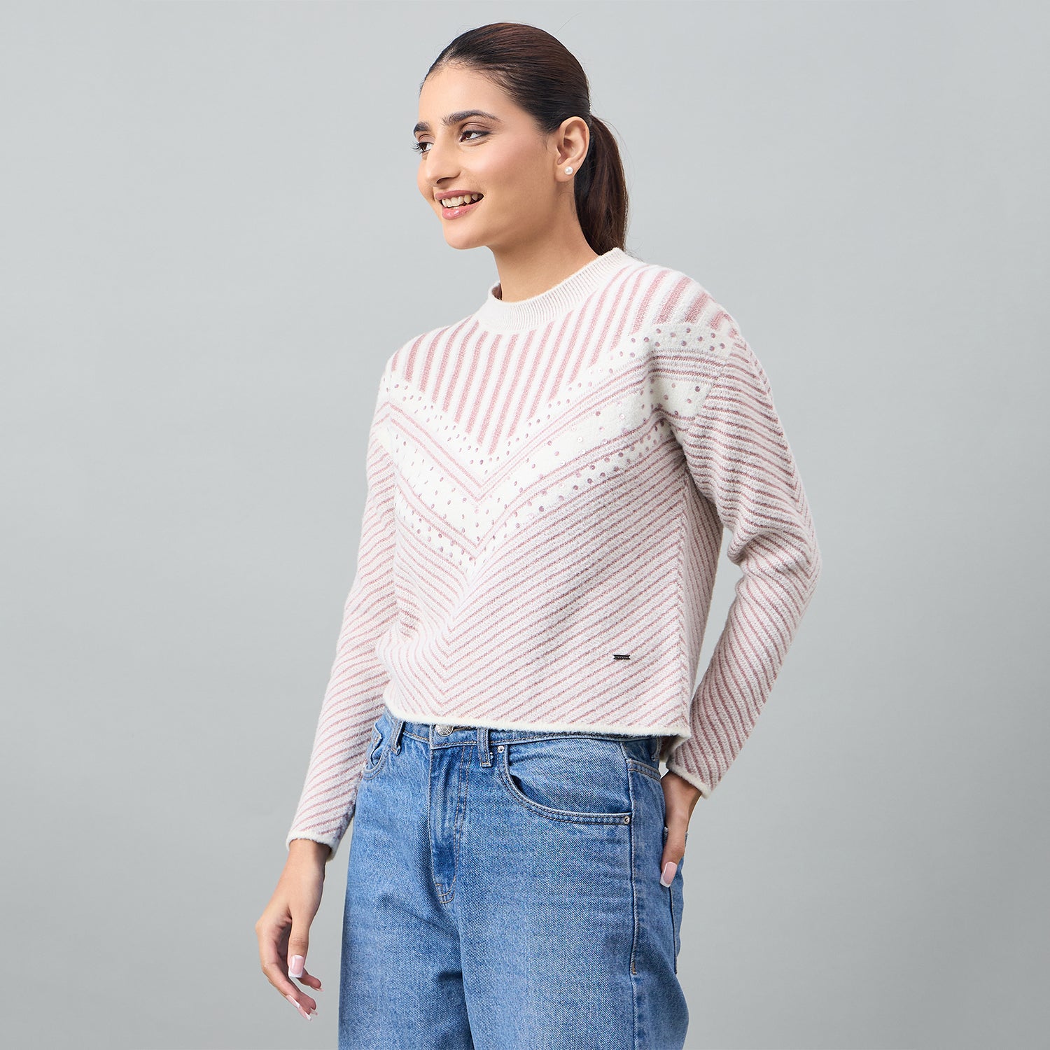 Duke Urban Women Full Sleeve RoundNeck Pullover (SDS1373)