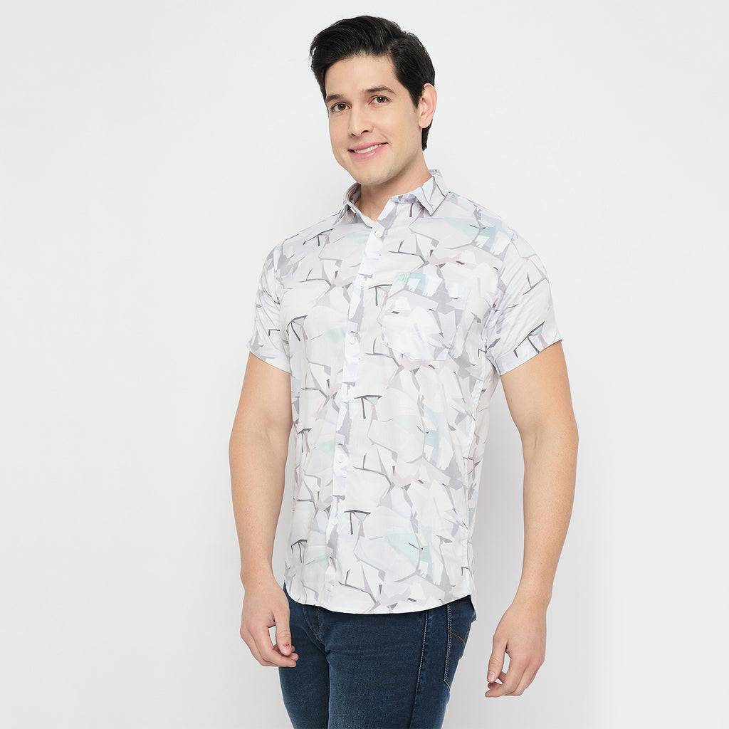Duke Urban Men Half Sleeve Cotton Shirt (SDO2PRN)