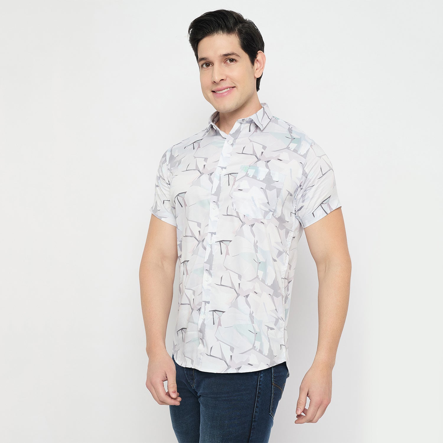Duke Urban Men Half Sleeve Cotton Shirt (SDO2PRN)