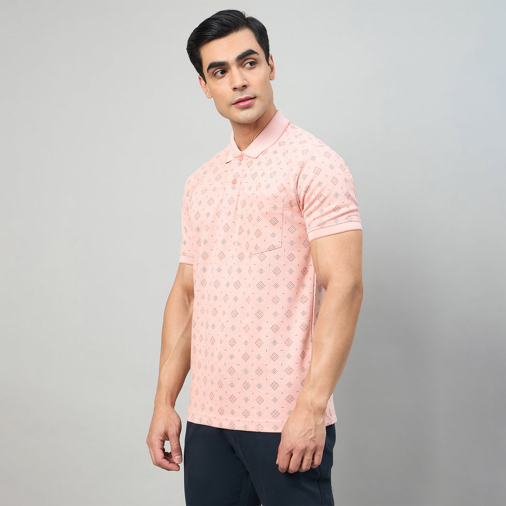 Duke Men Half Sleeve Cotton Regualr Fit Casual T-shirt (LF7995)
