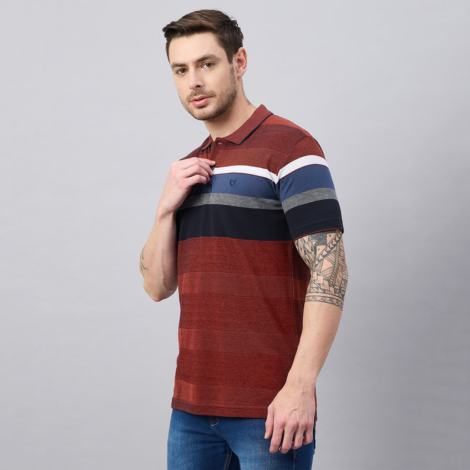 Duke Urban Men Half Sleeve Cotton Polo Tshirt (ON1427)