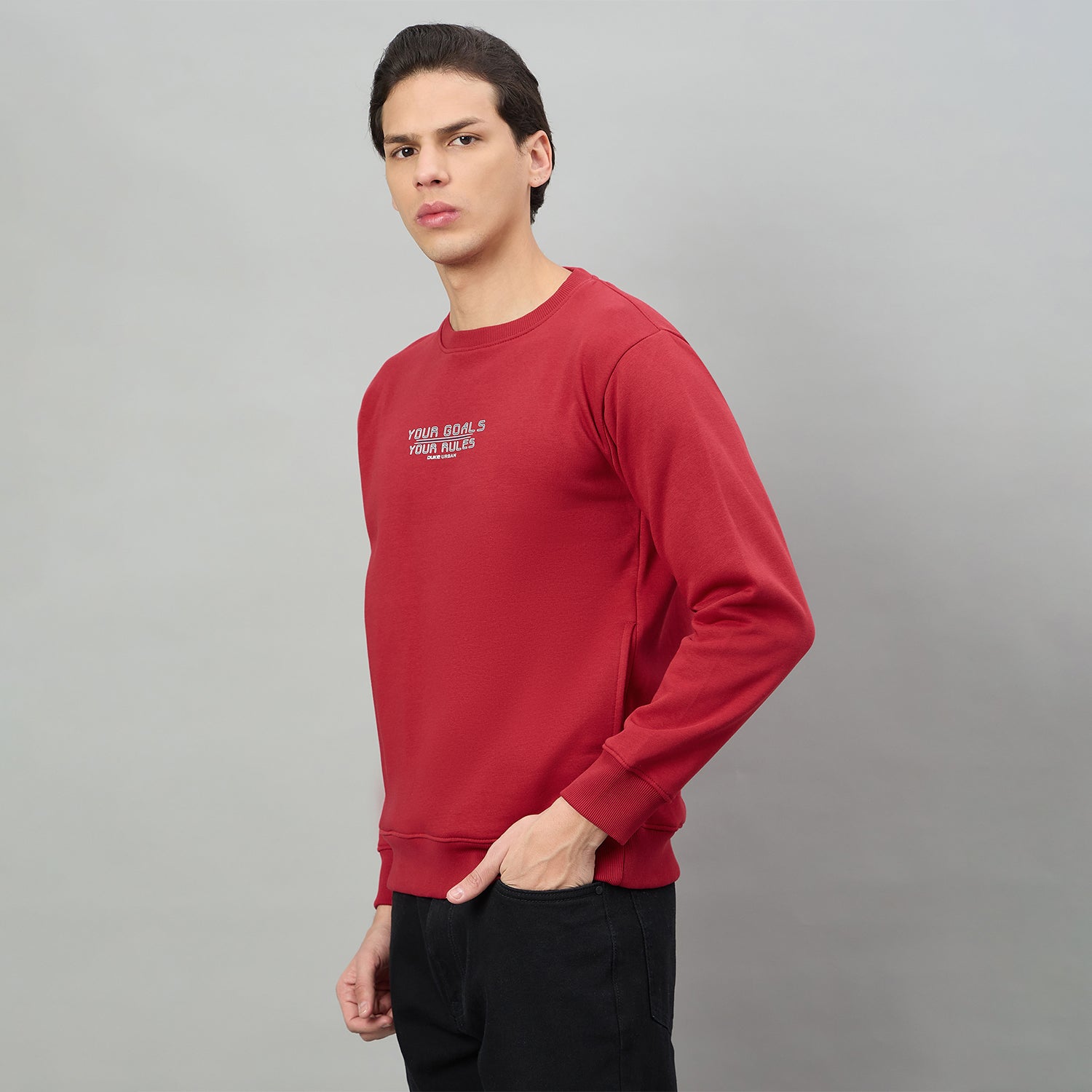 Duke Urban Men Round Neck Full Sleeve Regular Sweatshirt (LF6551)
