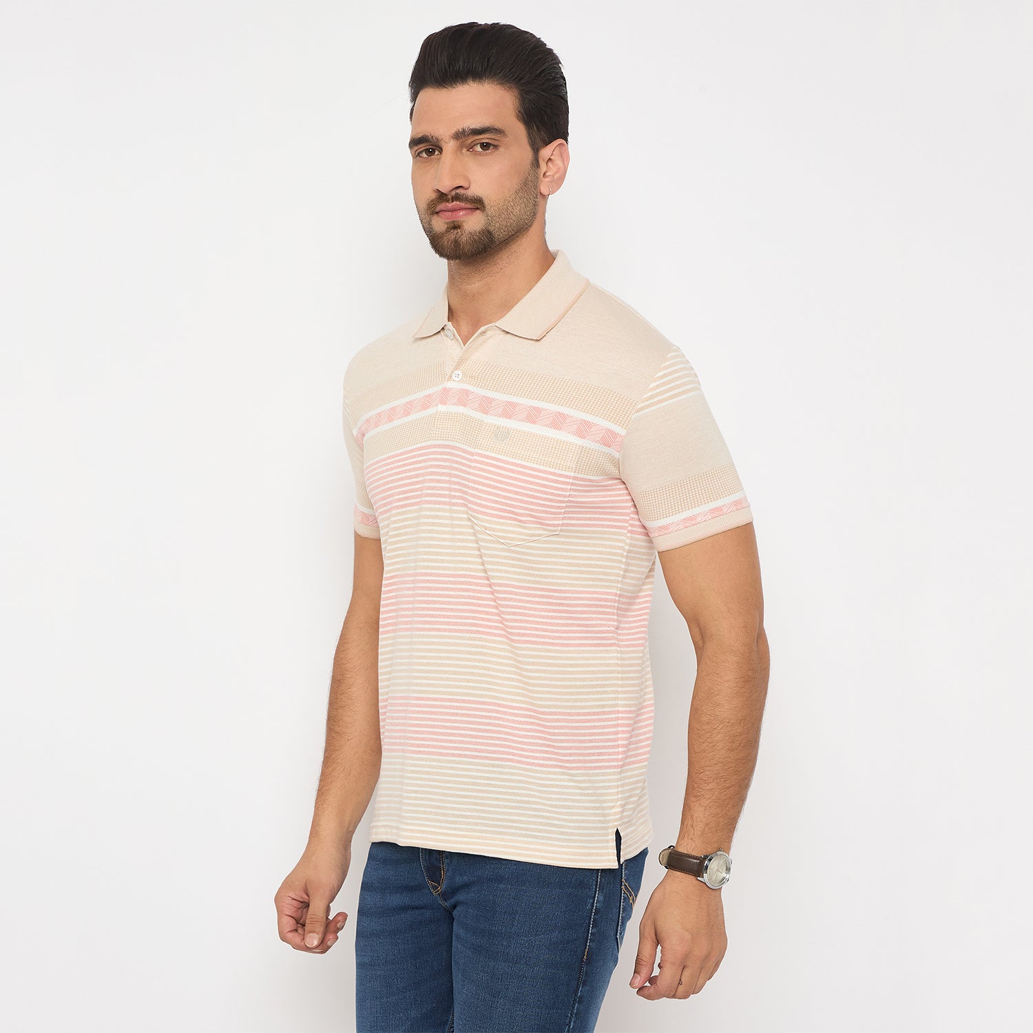 Duke Urban Men Half Sleeve Cotton Tshirt (LF7351)