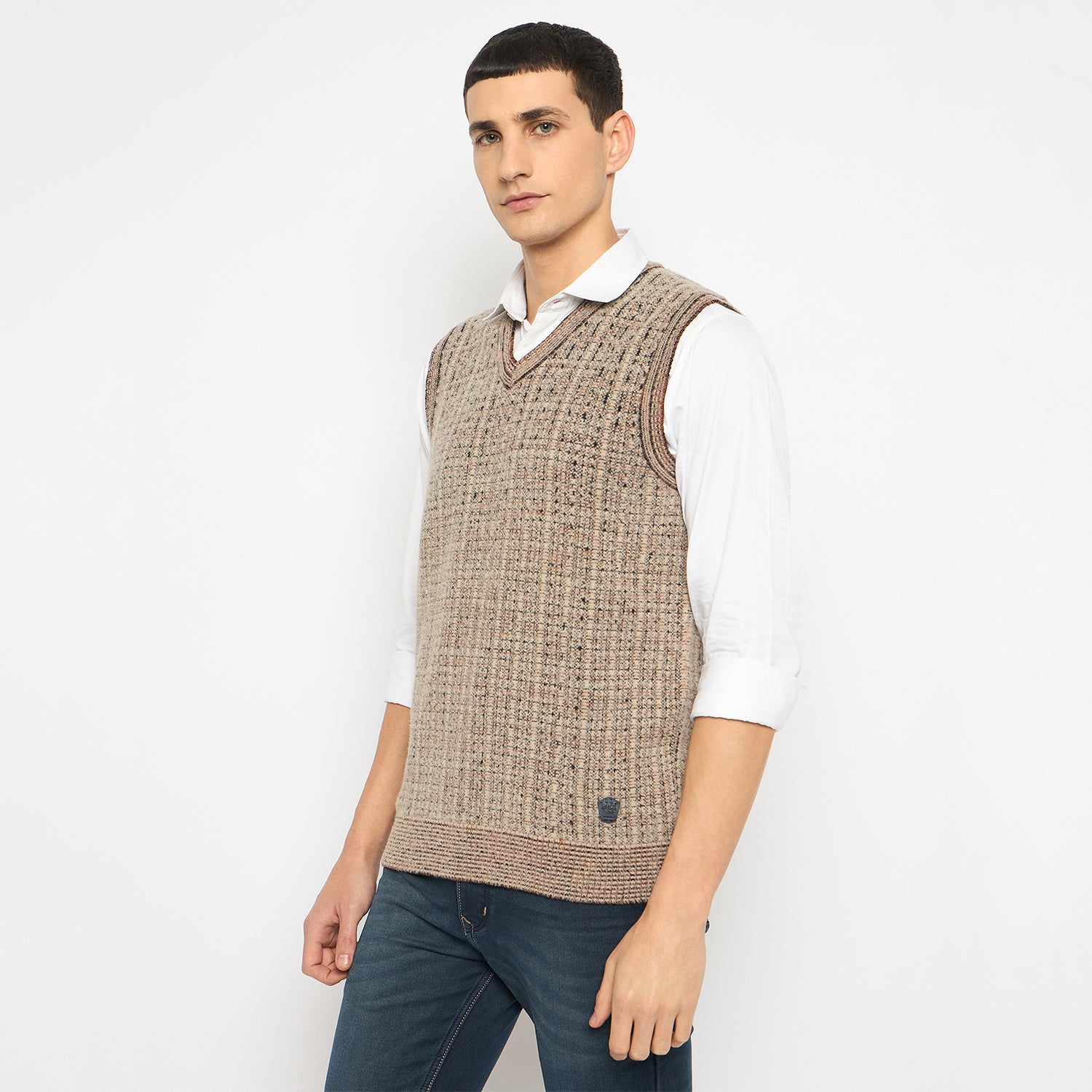 Duke Urban Men Sleeveless V Neck Sweater (SDS2159)