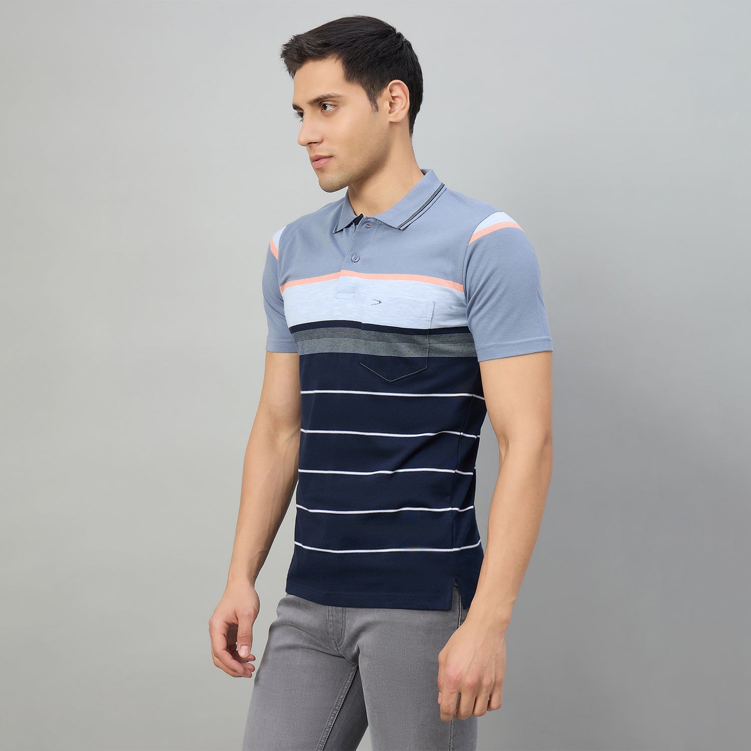 Duke Men Half Sleeve Cotton Regualr Fit Casual T-shirt (MLF1175)