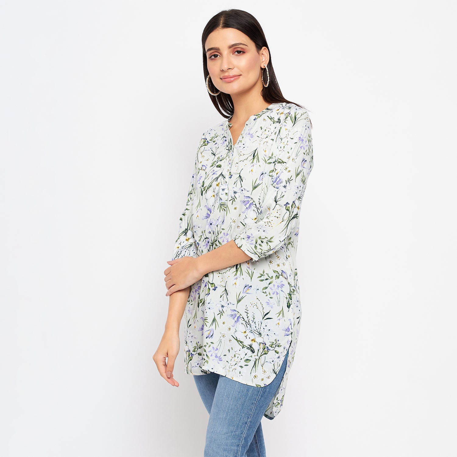 Duke Stardust Women 3/4 Sleeve Printed Tunic (SDX4113)