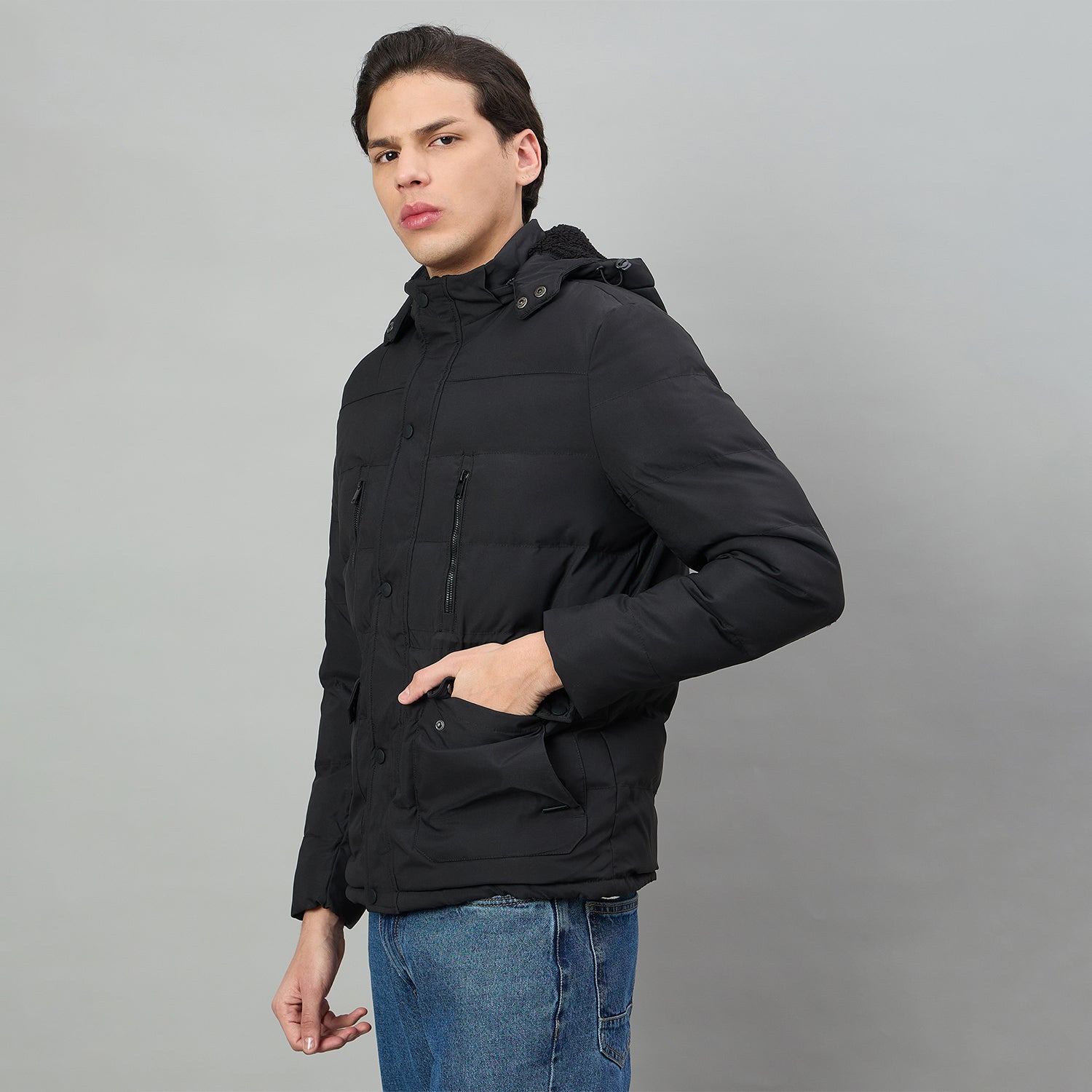 Duke Urban Men Full Sleeve Hooded Jacket (SDZ3276)