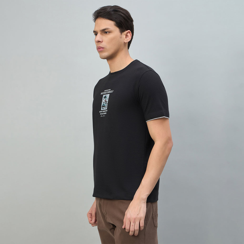 Duke Urban Men Graphic Print Half Sleeve Round Neck Casual Tshirt (LF7611)